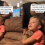 Watch: how child reacts when his parents give him puppy as surprise