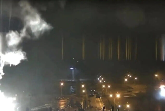 An explosion in Enerhodar knocks out power, as Russian blames Ukrainian shelling