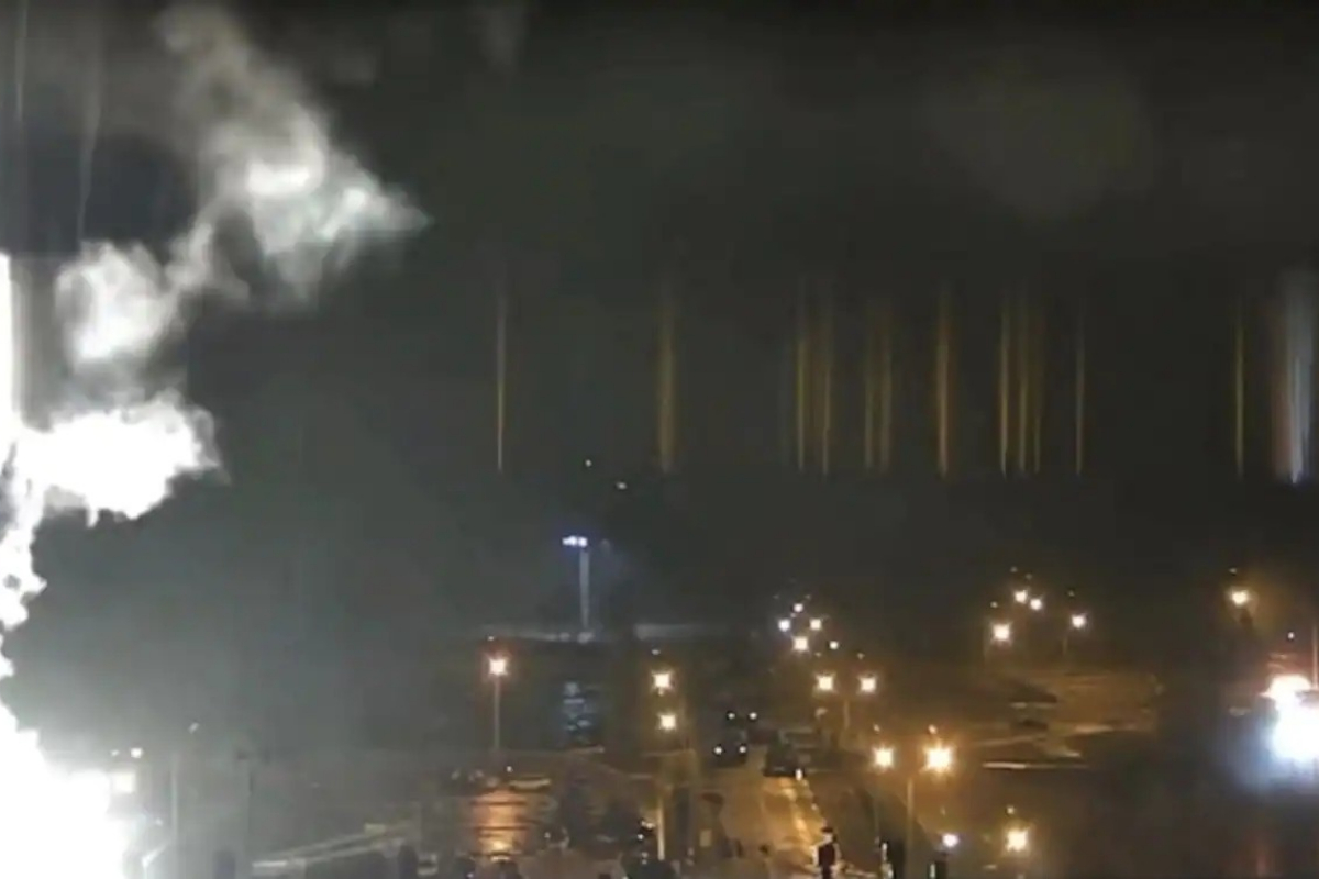 explosion in Enerhodar