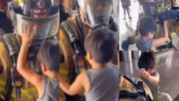 Watch: Compassionate firefighter helps blind boy goes viral