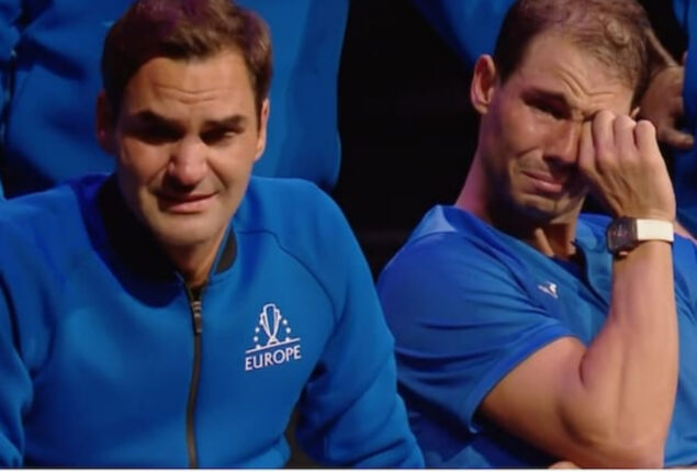 Netizens react to Roger Federer and Rafael Nadal sobbing