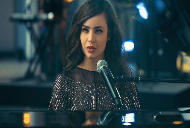 Sofia Carson, star of “Purple Hearts,” and Netflix collaborated again