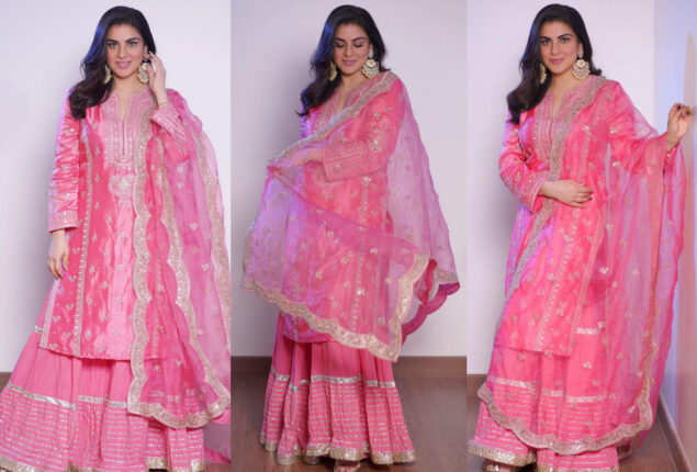 Shraddha Arya shares stunning photos of herself in pink outfit