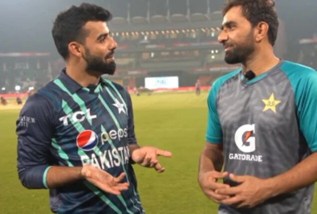 PAK vs ENG: Shadab Khan teases Iftikhar Ahmed