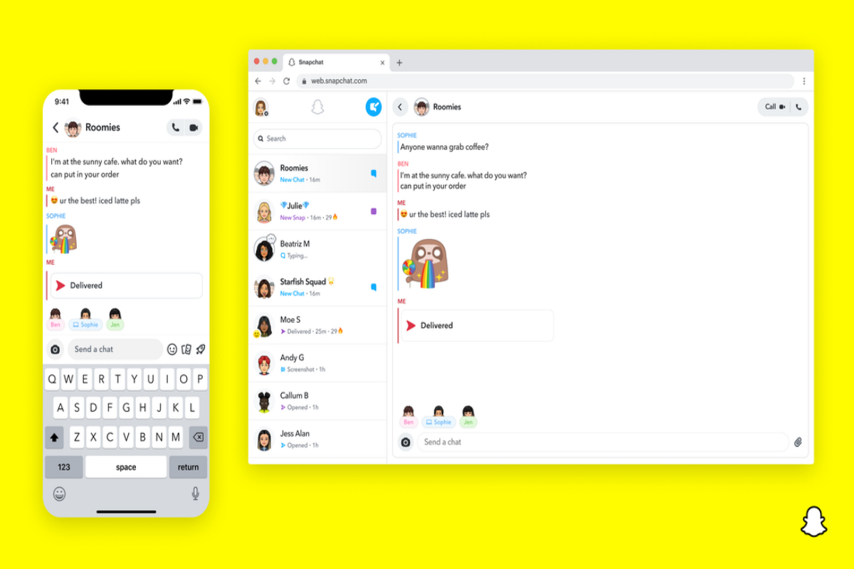 Snapchat launches Snapchat for Web