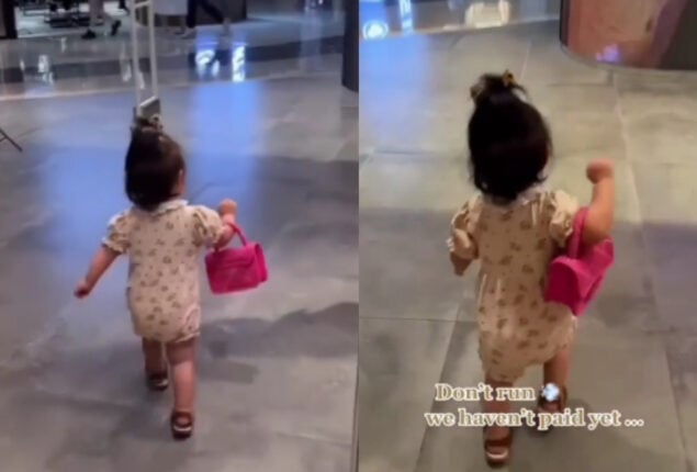 Watch: Little girl scanning through several things at store