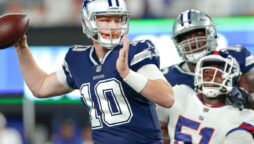 Dallas Cowboys hand New York Giants their first defeat