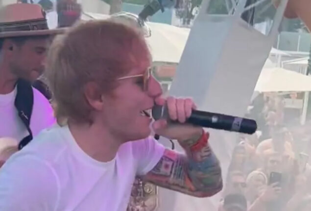Watch: Ed Sheeran Surprises Ibiza Pool Party with Singalong of Backstreet Boys