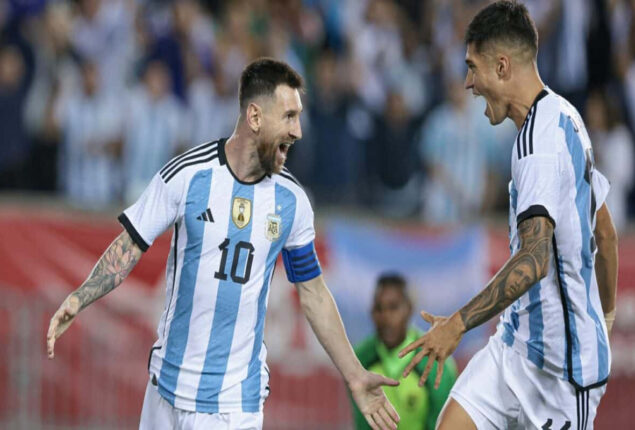 Lionel Messi comes off the bench as Argentina beats Jamaica