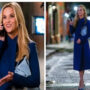 Reese Witherspoon looks stunning in a gorgeous blue coat
