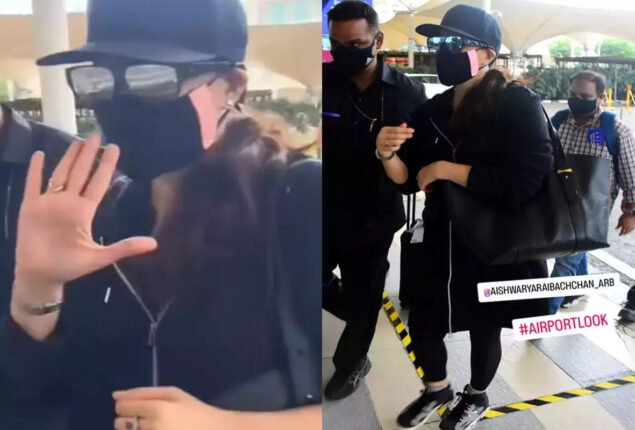 Aishwarya Rai Bachchan travels to Chennai in ahead of premiere of the “Ponniyin Selvan” trailer