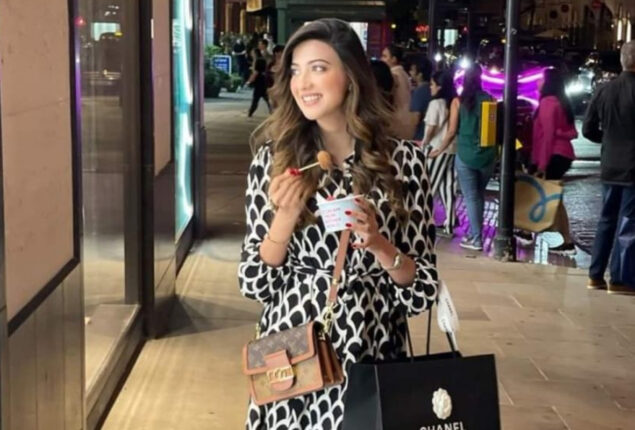 Aymen Saleem earns style points in chic outfit