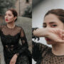 Mahira Khan looks ravishing in black outfit from the awards