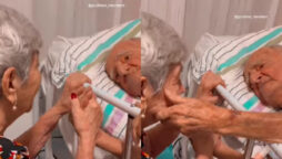 Touching Video: Elderly woman sings to her sick husband