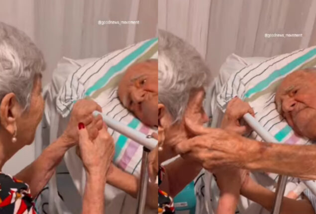 Touching Video: Elderly woman sings to her sick husband