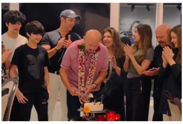 Hrithik Roshan posts video from dad Rakesh Roshan’s birthday celebration