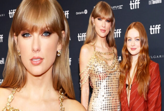 Taylor Swift and Sadie Sink shine brightly in gold at the Toronto International Film Festival