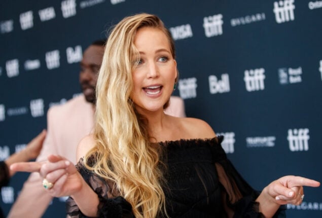 Jennifer Lawrence heats up internet wearing sheer black gown at TIFF