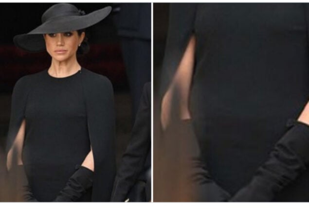 Meghan Markle expecting again? Twitter spots baby bump at funeral
