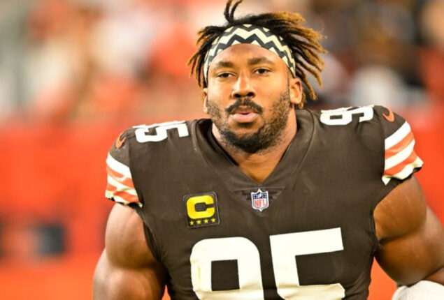 Cleveland Browns star Myles Garrett sent to local hospital