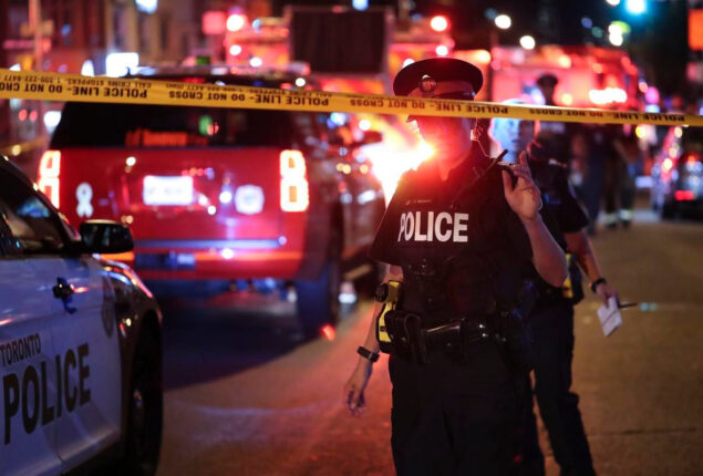 Police officer killed by random firing by shooter in Toronto, Canada