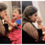 After seeing his mother remove artificial eyelashes, the young kid cries: video viral