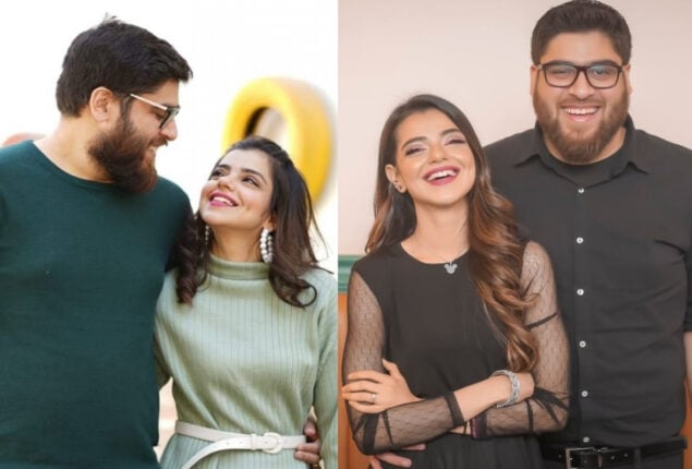 Srha Asghar and husband Umer share first pictures of their son