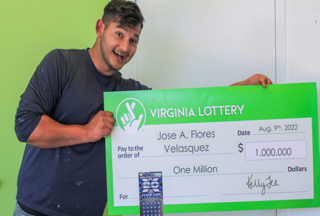 Man from Virginia won scratch-off lottery of 1m dollars