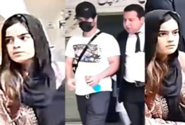 Feroze Khan and Aliza Sultan spotted outside at court with kids