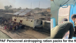 Relief operation of Pakistan Air Force underway for flood-affected people