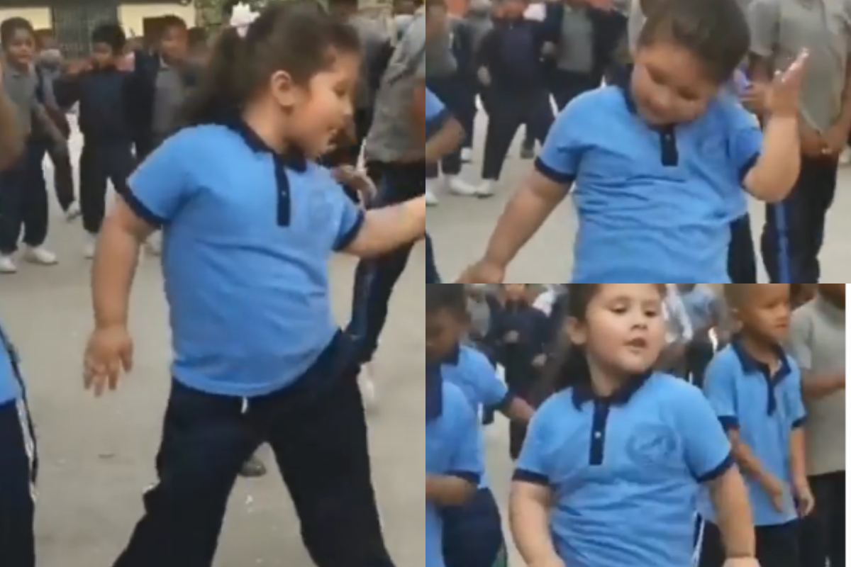 Cute girl dancing