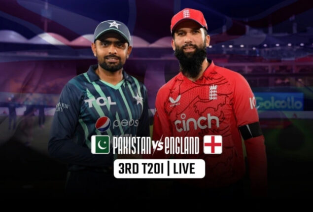 Pakistan vs England 3rd T20 Live Score Updates