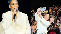 Jennifer Lopez posts pic in a chic, vivid white suit