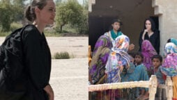 Angelina Jolie visits flood victims in Pakistan