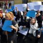 Afghan girls protests on closure of schools in eastern city