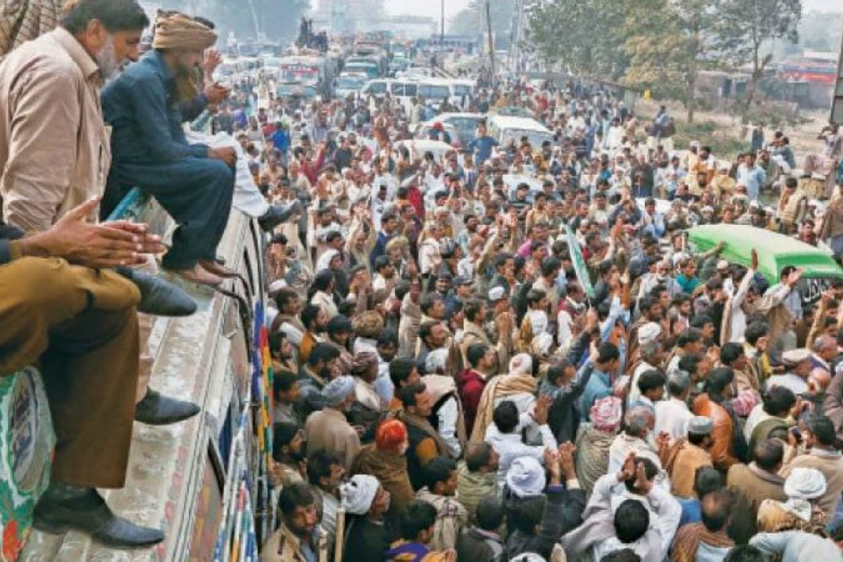 Farmers marching towards capital