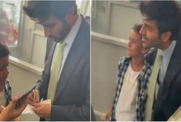 Kartik Aaryan returns to airport gate on his young fan call to him