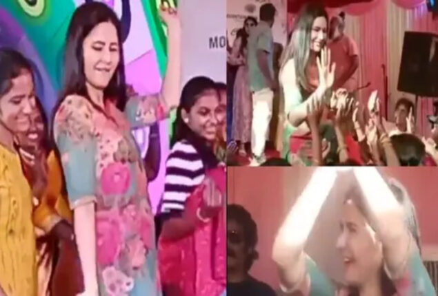 Katrina Kaif dances with students and teachers at mom’s school