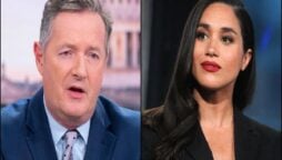 Piers Morgan insults Meghan Markle by saying that she is “sinking her claws into halfwit Harry.”