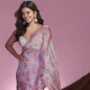 Malavika Mohanan looks drop dead gorgeous in pink floral saree