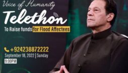 Imran Khan to conduct telethon third time for flood victims