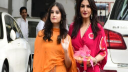 Raveena Tandon and daughter Rasha celebrates Ganesh Chaturthi