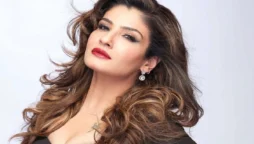 Raveena Tandon turns back time and seems seductive in black dress