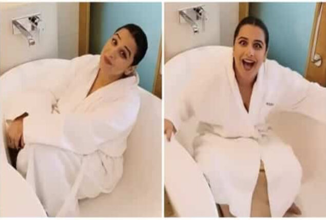 Vidya Balan recreated the ‘aapko kya’ moment in bathtub