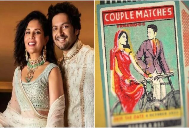 Ali Fazal and Richa Chadha’s wedding card is quirky. See