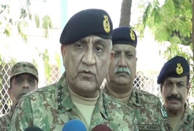 Gen Bajwa reviews flood situation in worst-hit Dadu