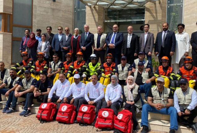 27-member Palestinian Disaster Response Team arrives in Pakistan