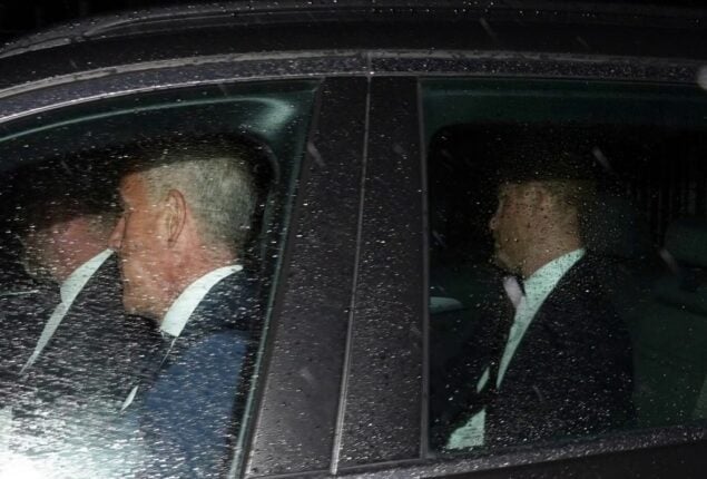 Picture of Prince Harry outside Balmoral, who appears lonely and fights back tears