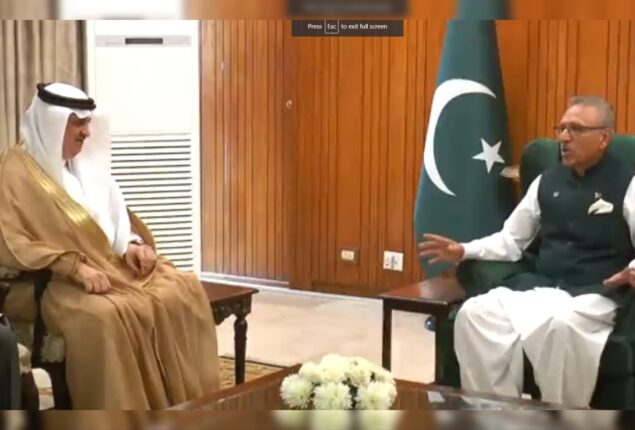 Ambassador of Saudi Arabia calls on President Arif Alvi