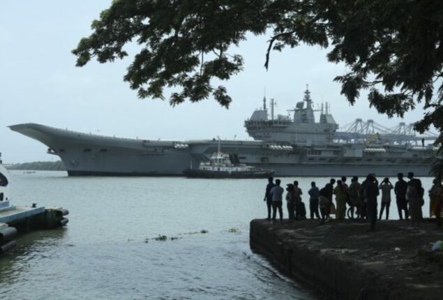 India launches new aircraft carrier as tensions with China grow